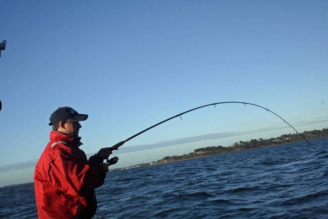 Long rods aid as a buffer during the hard fight © Jarrod Day